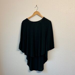 Stylish Dark Green High Low, Open Back Tunic